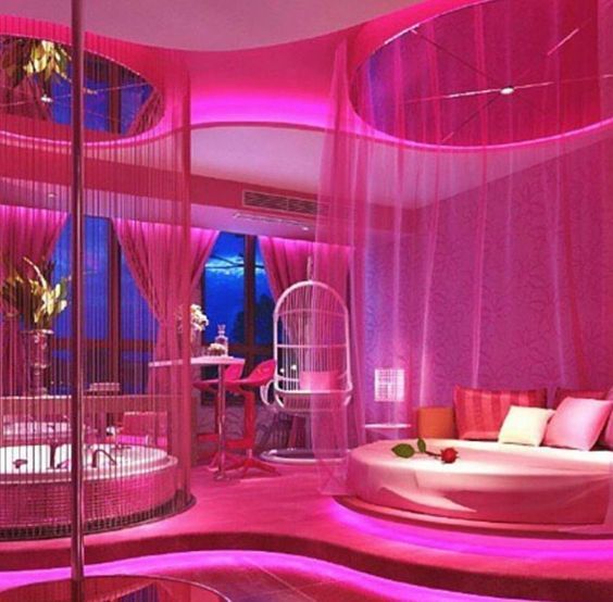 House Hunting — *holographic neon late night dream home