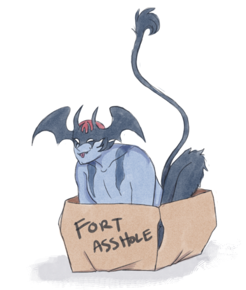 mochiies:akira acting like a big ass cat in devilman form...