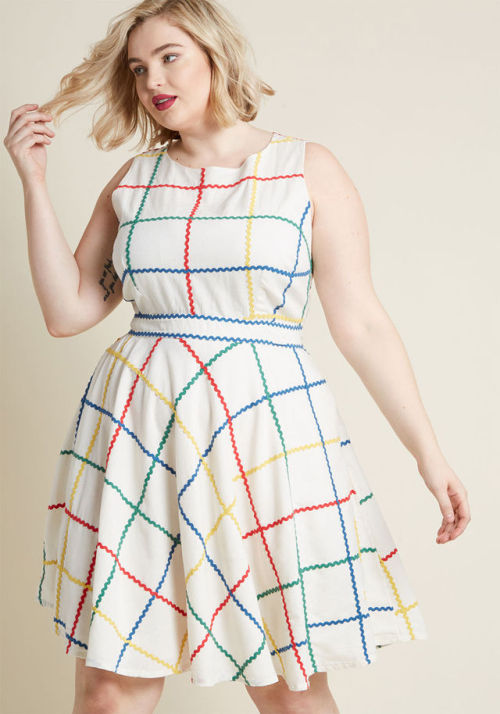 littlealienproducts - Striped Skater Dress from ModCloth