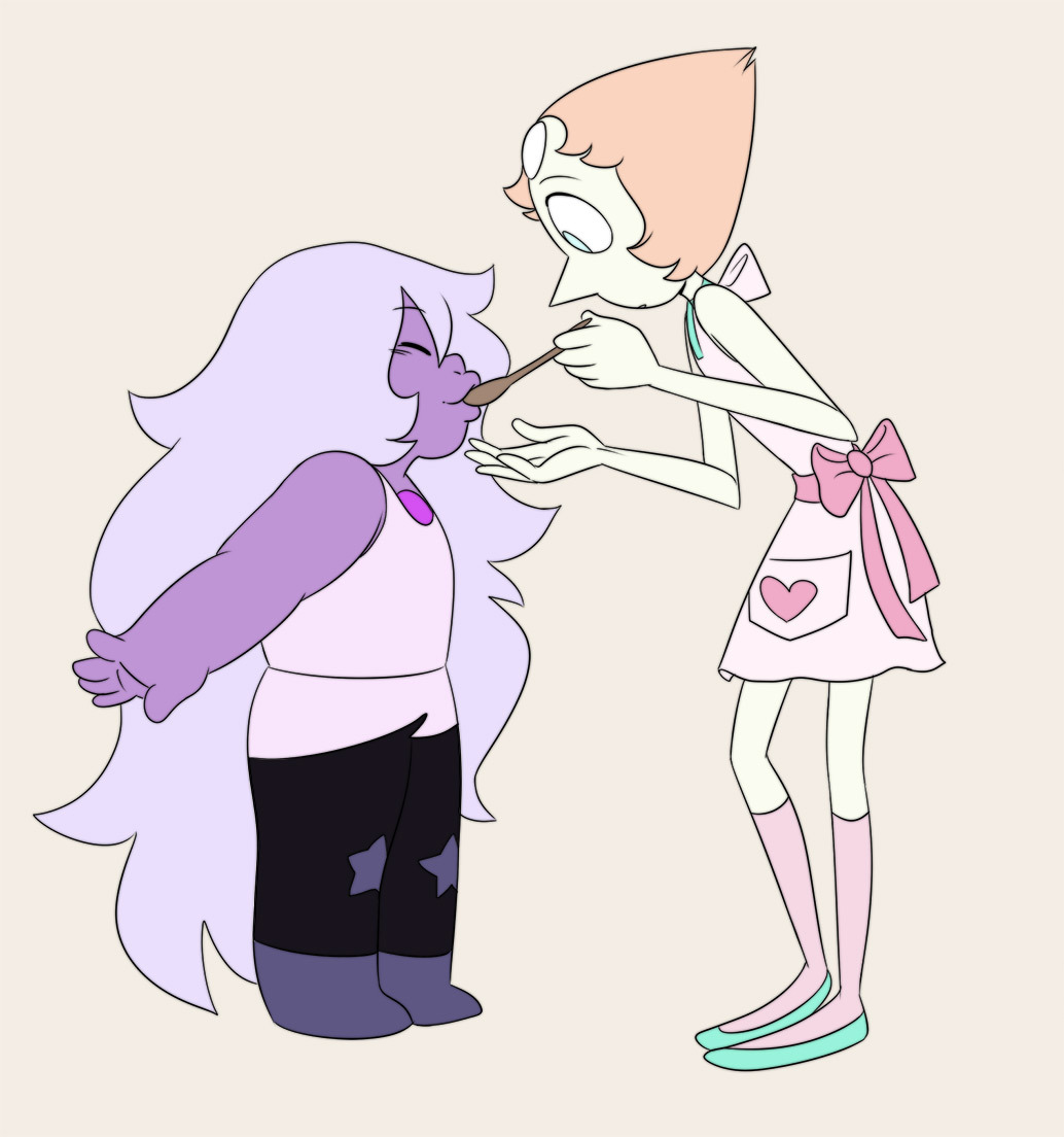 More “Pearlmethysts on a tan background”.