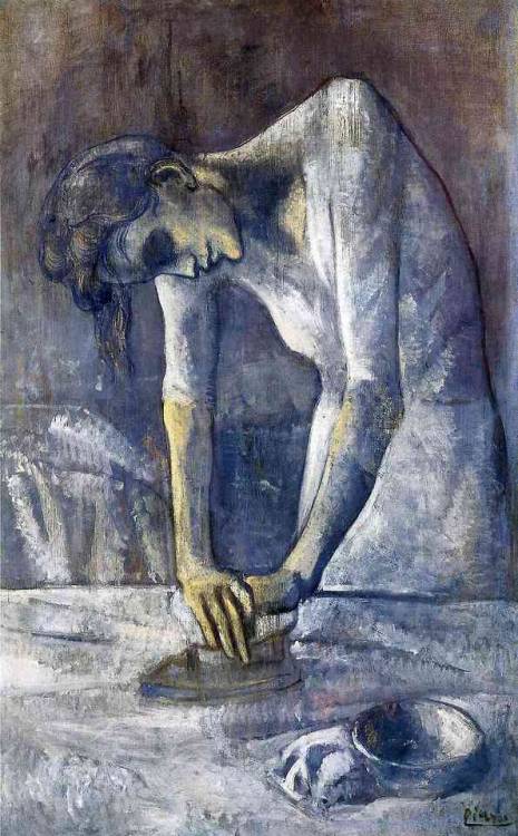 expressionism-art - The ironer, 1904, Pablo PicassoSize - 116.2x73...