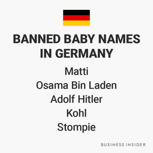 businessinsider - Banned baby names from around the worldSee...