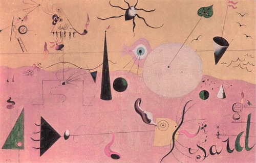 surrealism-love:The Hunter, 1923, Joan Miro