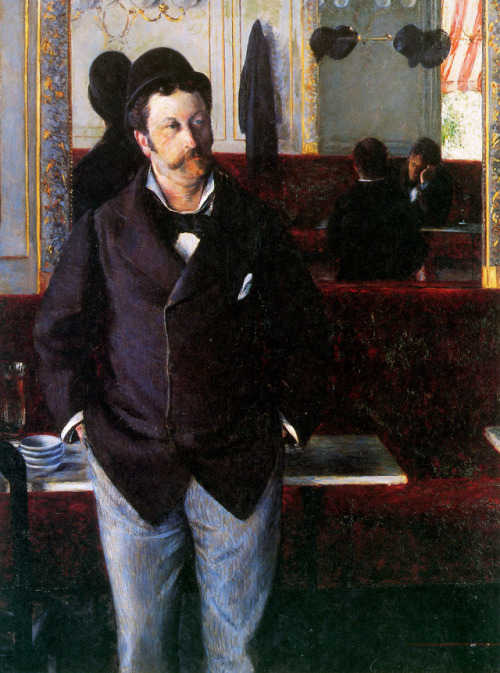 At the Cafe, Rouen, Gustave CaillebotteMedium: oil,canvas