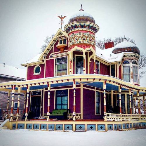steampunktendencies:Snowy Victorian Houses (Part 2) (Part 1)[...