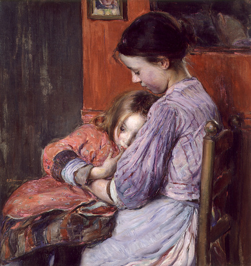colourthysoul:Elizabeth Nourse - La Petite Soeur (1902)