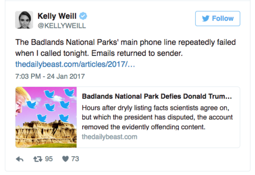 the-future-now - Badlands National Park defied Trump by tweeting...