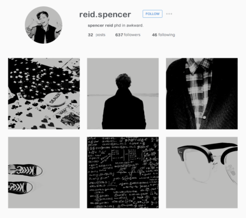 criminalmindssource - spencer reid’s instagram - requested by...