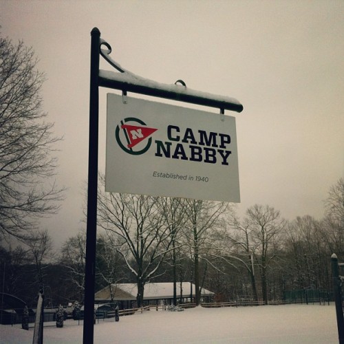 Beautiful, snowy camp.