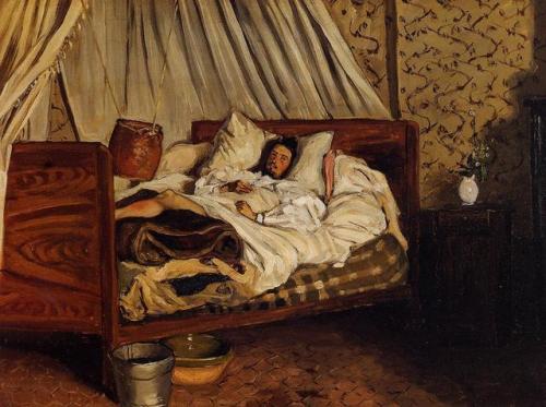 artist-bazille - The Improvised Field-Hospital, Frederic...