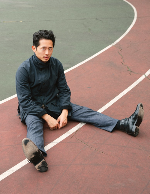 michonnegrimes - Steven Yeun photographed by Matteo Mobilio for GQ...