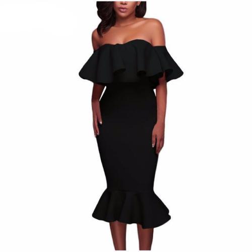 favepiece - Off Shoulder Ruffle Dress - Get 10% OFF with code...