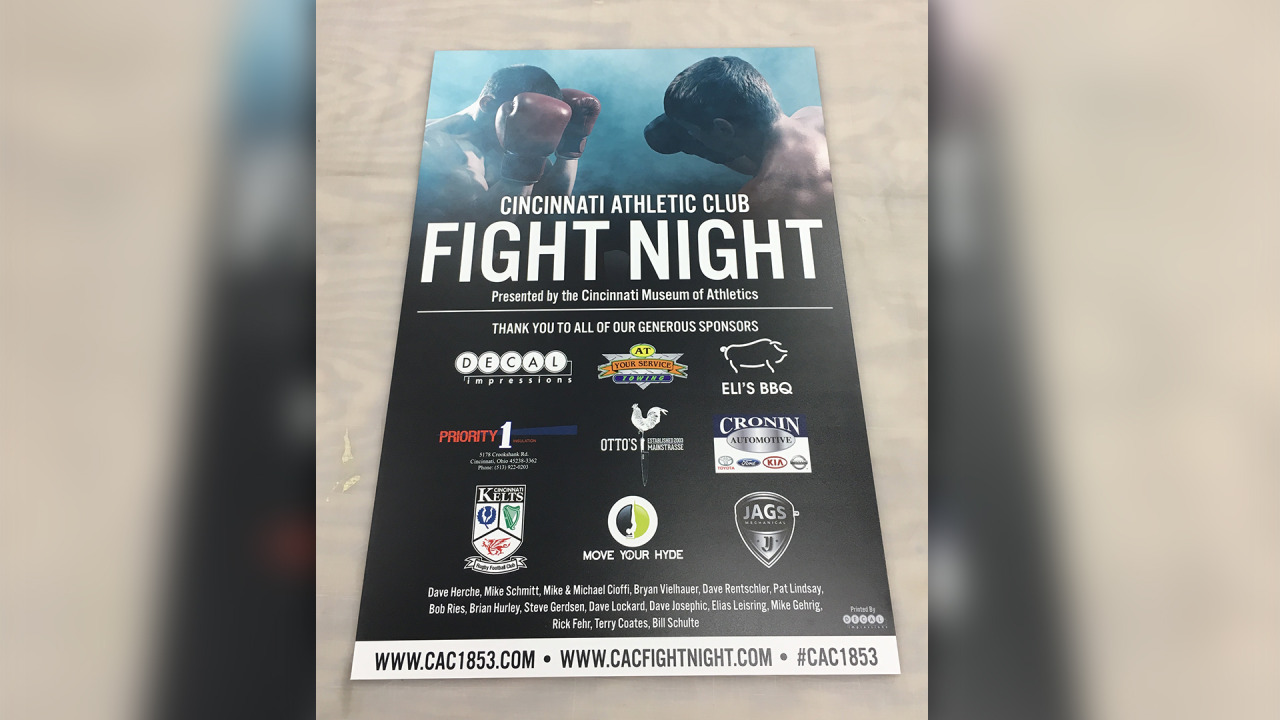 CAC Fight Night Event Poster