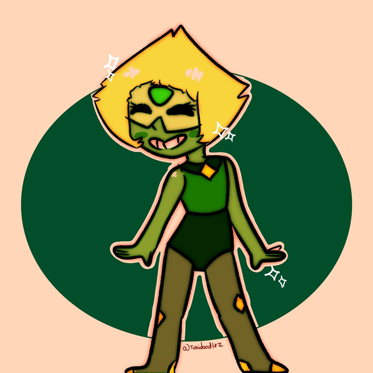 Here’s a sassy Peridot before bed