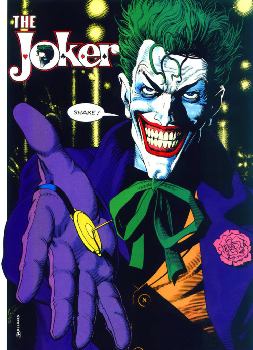 thebristolboard - Joker pin-up by Brian Bolland from Who’s Who...