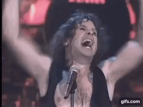 Image result for make gifs motion images of ozzy osbourne partying