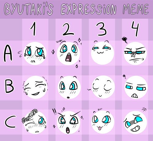 byutak - I created a expression meme chart because I was REALLY...