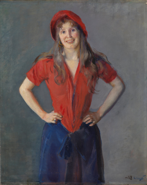 The Painter Oda Krohg (1888). Christian Krohg (Norwegian,...