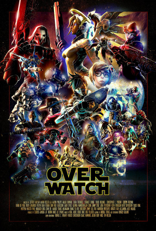 overwatch-fan-art:Overwatch Heroes Poster (Star Wars style)...