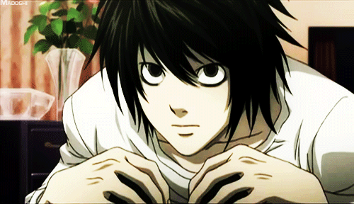 Image result for anime gif death note