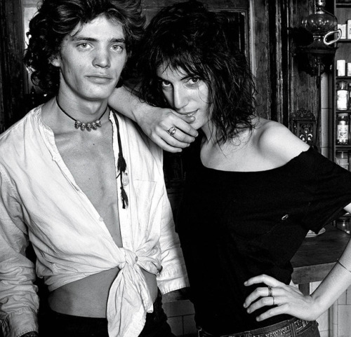 twixnmix:Patti Smith and Robert Mapplethorpe photographed by...