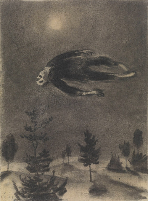 lunasabatica:Franz Sedlacek: Ghost over the Trees, 1931.