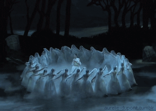 … ghost brides (the Wilis) from Giselle …