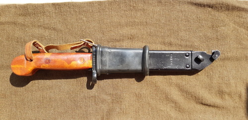 Polish bayonet for AKM, model called 6h3. This one has light...