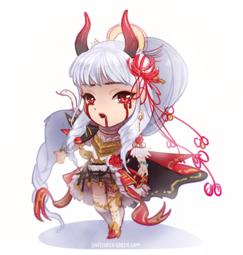A chibi sketch of one of my avatars. Love everything with...
