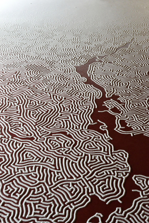 mayahan:Elaborate Salt Labyrinths by Japanese Artist Motoi...