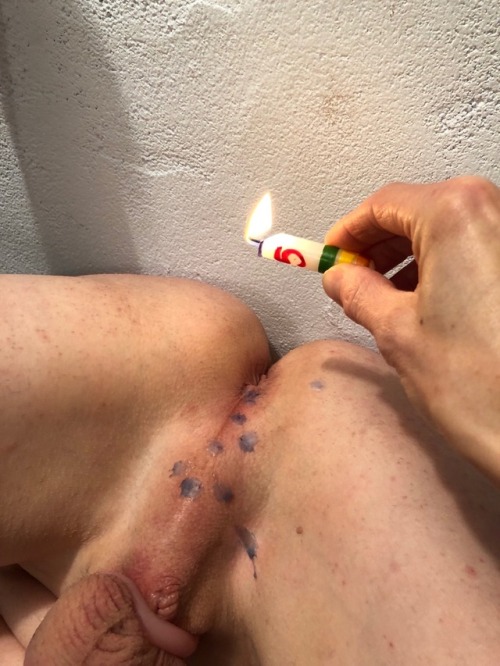 Another punishment point for masturbating. Painful waxing of my...