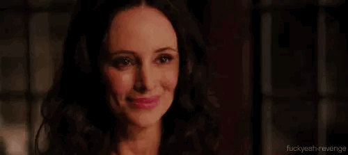 Madeline Stowe just gives a very sultry smile at the thought of...