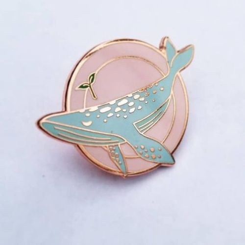 littlealienproducts - Whale Sprout Pin byWhalephat