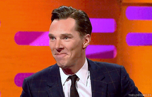 thelostsmiles - Benedict laughing during interviews—  The...
