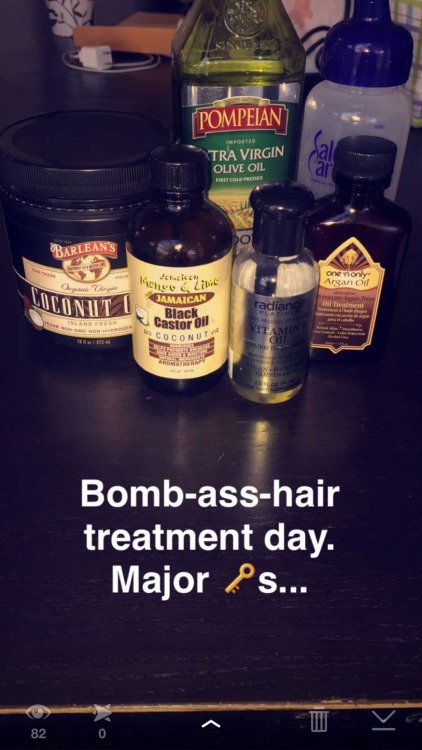 lowkeylioness - Hair treatment steps on my snap (ft. my little...