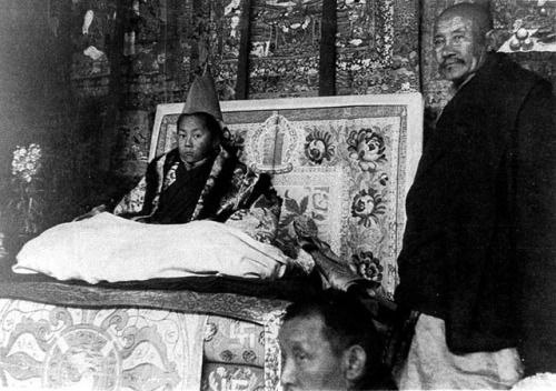 historium:The Dalai Lama (age 4) being enthroned as the...