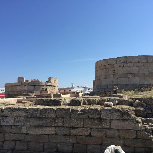 The Heyoneia Gate at the ancient harbor of Piraeus was built to...