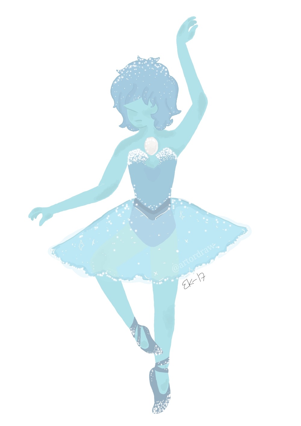 Ballerina - blue pearl