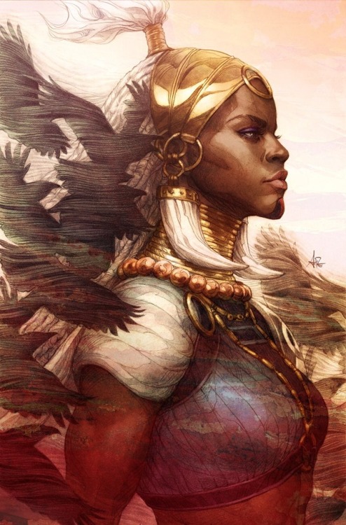 wwprice1 - Shuri by artgerm. Variant cover for Black Panther #1.