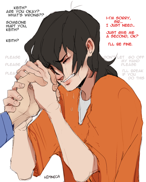 himmeca - Some sketches for a little prison AU,  where Keith is...