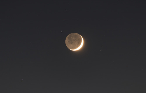 astronomyblog:Moon and Venus byfrankastro