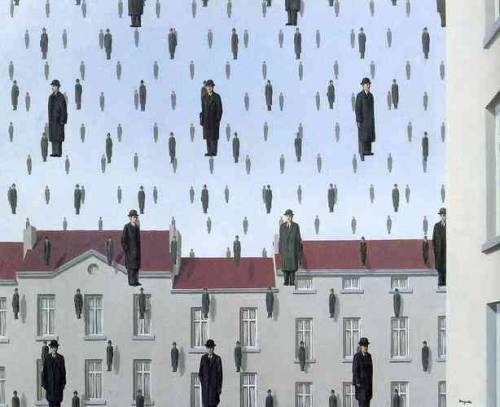 artist-magritte - Golconda, 1953, Rene MagritteMedium - ...