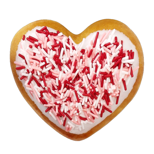teaue - バレンタインのハート ドーナツ