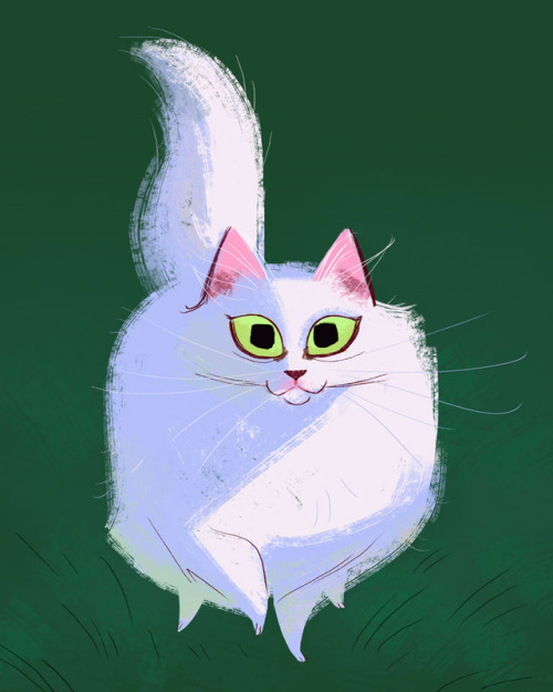 dailycatdrawings - 715 - FluffyPlaying a little catch-up and went...