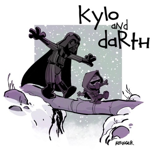 wookieekisses - archatlas - Calvin and Hobbes - The Force...