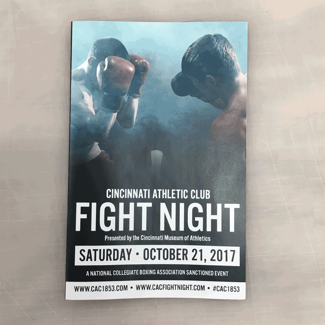 CAC Fight Night Event Brochure