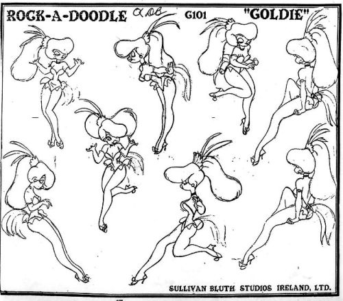 havesomedisney - themalteser - Model sheet and cels of Goldie from...
