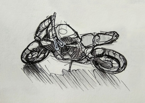 hunternif - Sketches from motorbike festival