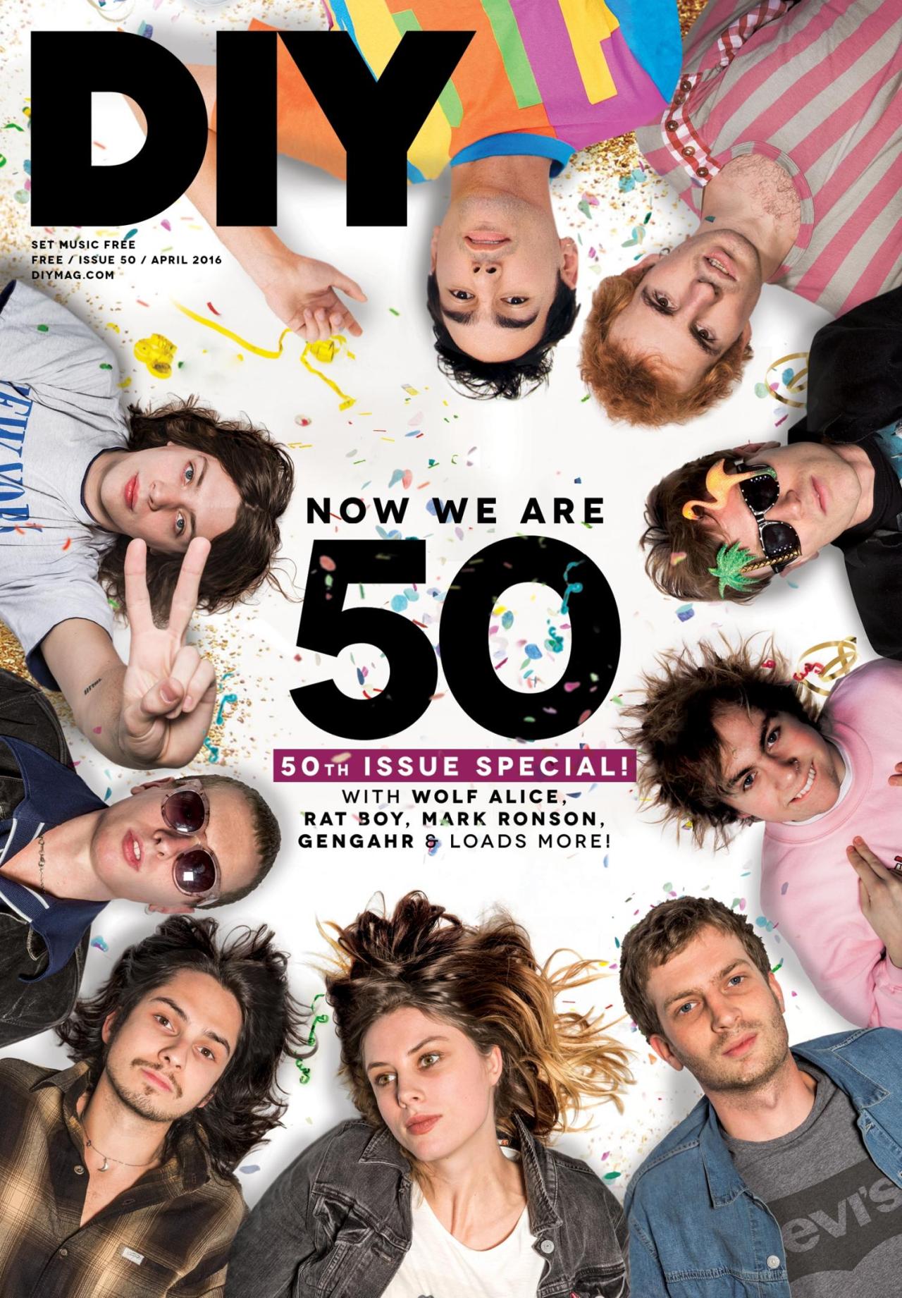 it’s my friends at DIY’ 50th issue! and they’ve put me on the cover alongside these excellent people