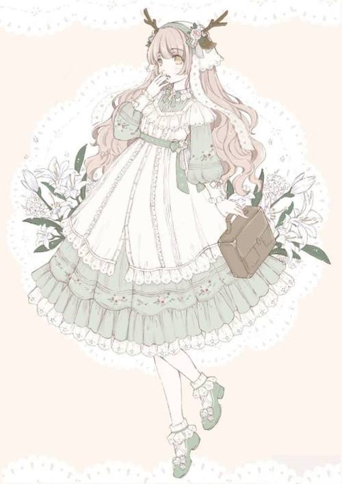 lolita-wardrobe - Cherry Blossoms Series Designs VS. Cherry...